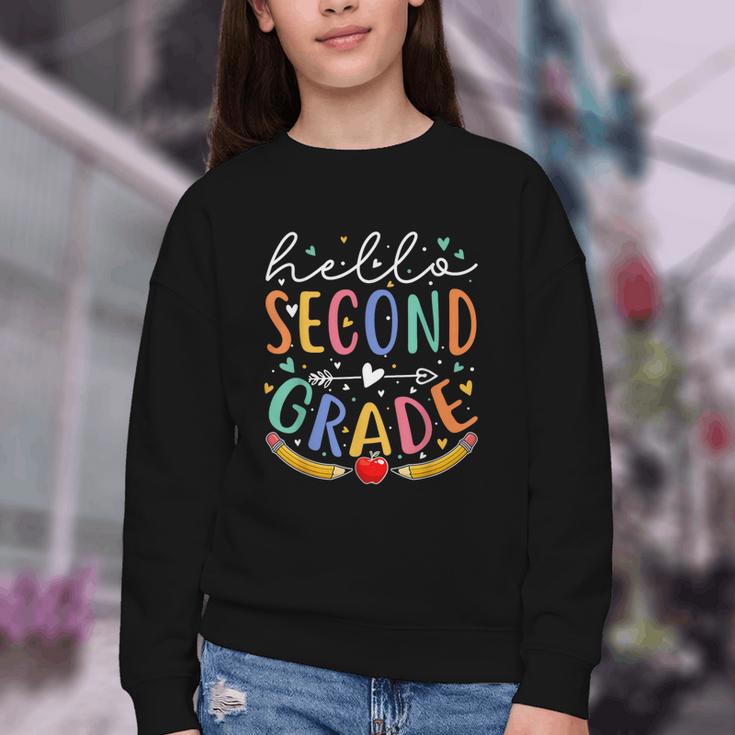 Hello 2nd Grade Tshirt Second Grade Back To School Youth Crewneck Sweatshirt Hello 2nd Grade Tshirt Second Grade Back To School Youth Crewneck Sweatshirt