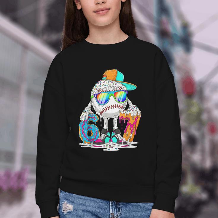 HUGvyn 6 7 Baseball Number Kid Drip Ice Cream Six Seven Meme Youth Crewneck Sweatshirt HUGvyn 6 7 Baseball Number Kid Drip Ice Cream Six Seven Meme Youth Crewneck Sweatshirt