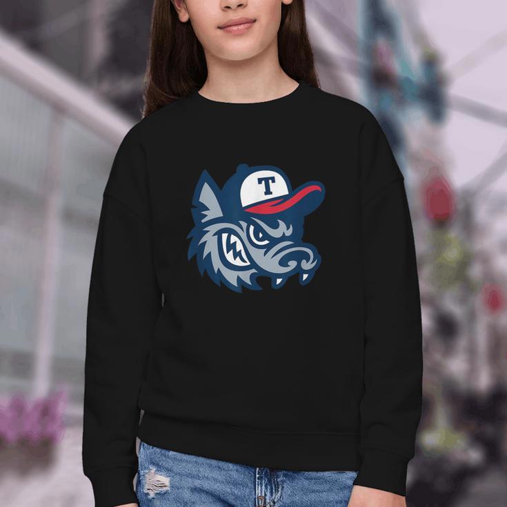 Jarrell Storm Chasers Baseball Big Logo Youth Crewneck Sweatshirt Jarrell Storm Chasers Baseball Big Logo Youth Crewneck Sweatshirt