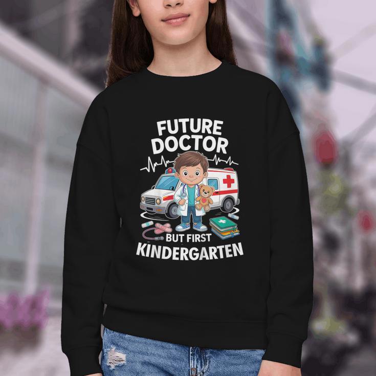 Kids Future Doctor Kindergarten Student Back To School Boy Kids Youth Crewneck Sweatshirt Kids Future Doctor Kindergarten Student Back To School Boy Kids Youth Crewneck Sweatshirt