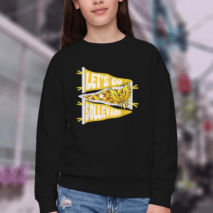 Let's Go Sollevare Uplift Back To School Spirit Youth Crewneck Sweatshirt