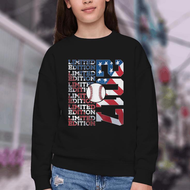 Limited Edition 2017 Baseball 9TH Birthday Youth Crewneck Sweatshirt Limited Edition 2017 Baseball 9TH Birthday Youth Crewneck Sweatshirt