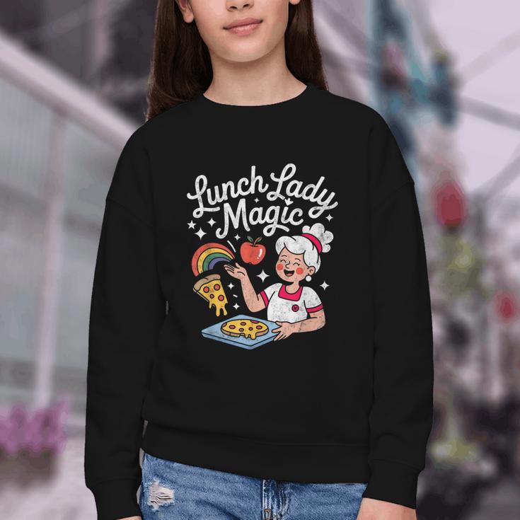 Lunch Lady Magic Cafeteria Worker Back To School Women Girls Youth Crewneck Sweatshirt Lunch Lady Magic Cafeteria Worker Back To School Women Girls Youth Crewneck Sweatshirt