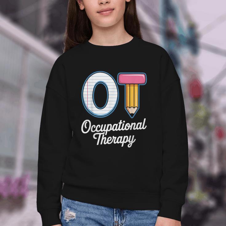 Occupational Therapy OT And COTA Back To School Youth Crewneck Sweatshirt