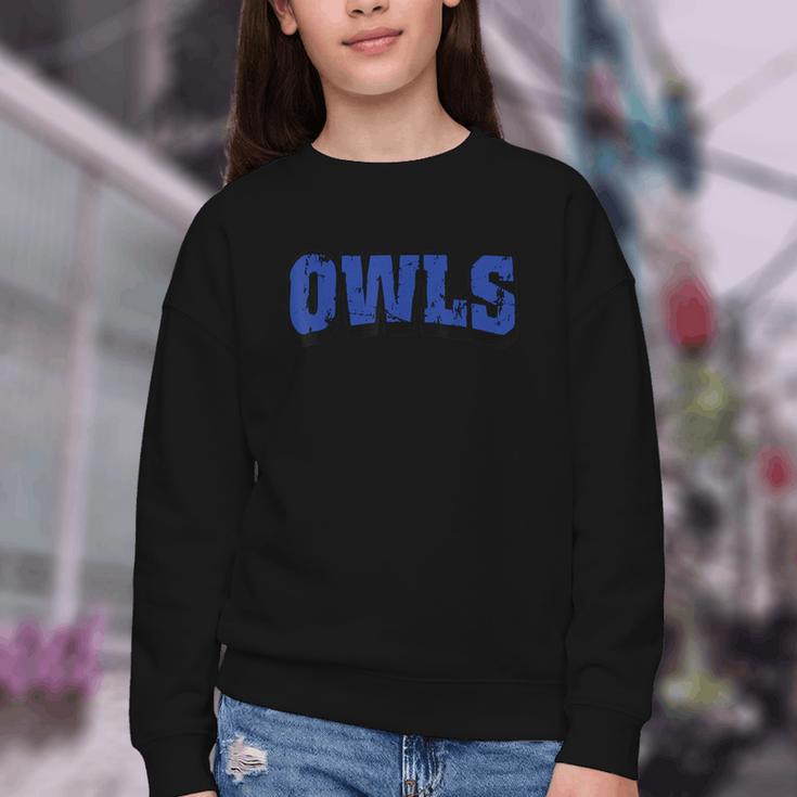Owls Back To School Spirit B Youth Crewneck Sweatshirt