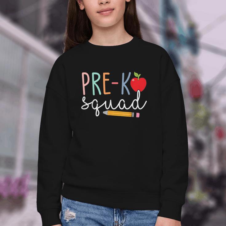 Pre-K Squad Tshirt Pre-K Back To School Youth Crewneck Sweatshirt
