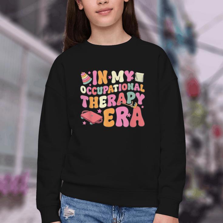 Retro In My Occupational Therapy Era OT OTA Back To School Youth Crewneck Sweatshirt Retro In My Occupational Therapy Era OT OTA Back To School Youth Crewneck Sweatshirt