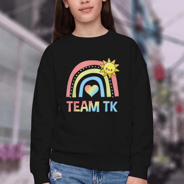 Retro Team TK Back To School Transitional Kindergarten Youth Crewneck Sweatshirt Retro Team TK Back To School Transitional Kindergarten Youth Crewneck Sweatshirt