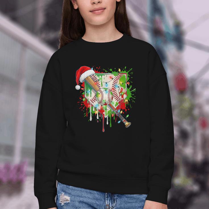 Santa Sports Ice Baseball Christmas Xmas Pajama Kid Men Boys Youth Crewneck Sweatshirt Santa Sports Ice Baseball Christmas Xmas Pajama Kid Men Boys Youth Crewneck Sweatshirt