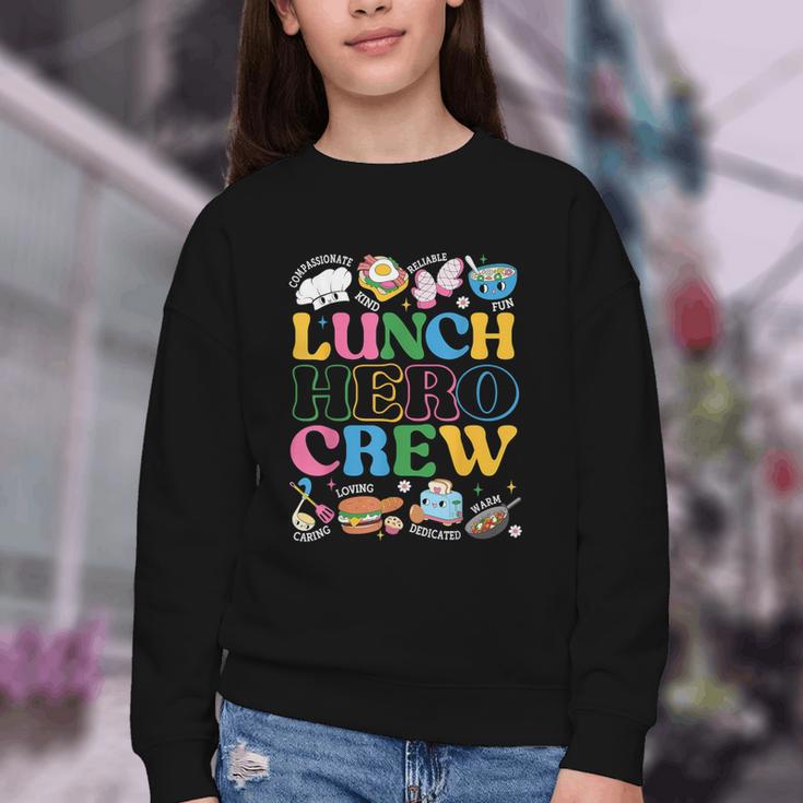 School Lunch Hero Squad Crew Back To School Women Men Youth Crewneck Sweatshirt School Lunch Hero Squad Crew Back To School Women Men Youth Crewneck Sweatshirt