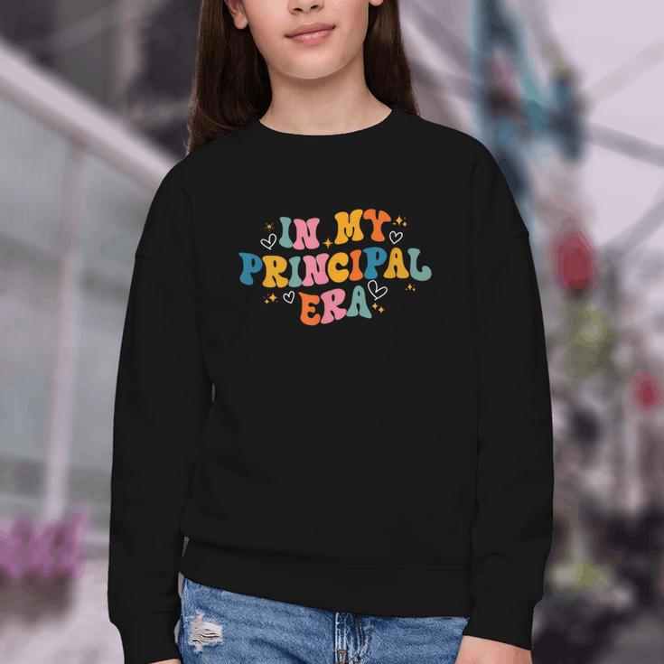 School Principal Back To School In My Principal Era Youth Crewneck Sweatshirt School Principal Back To School In My Principal Era Youth Crewneck Sweatshirt