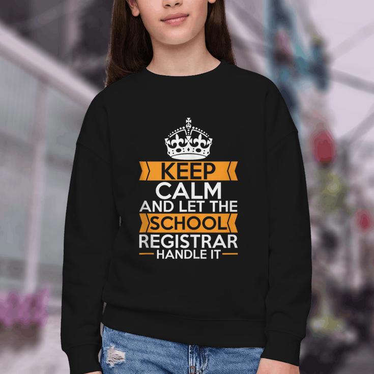 School Registry Student Enrollment Back To School Registrar Youth Crewneck Sweatshirt School Registry Student Enrollment Back To School Registrar Youth Crewneck Sweatshirt