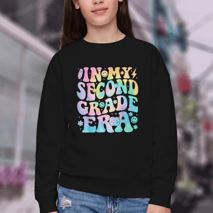 In My Second Grade Era Girl Tie Dye 2nd Grade Back To School Youth Crewneck Sweatshirt In My Second Grade Era Girl Tie Dye 2nd Grade Back To School Youth Crewneck Sweatshirt