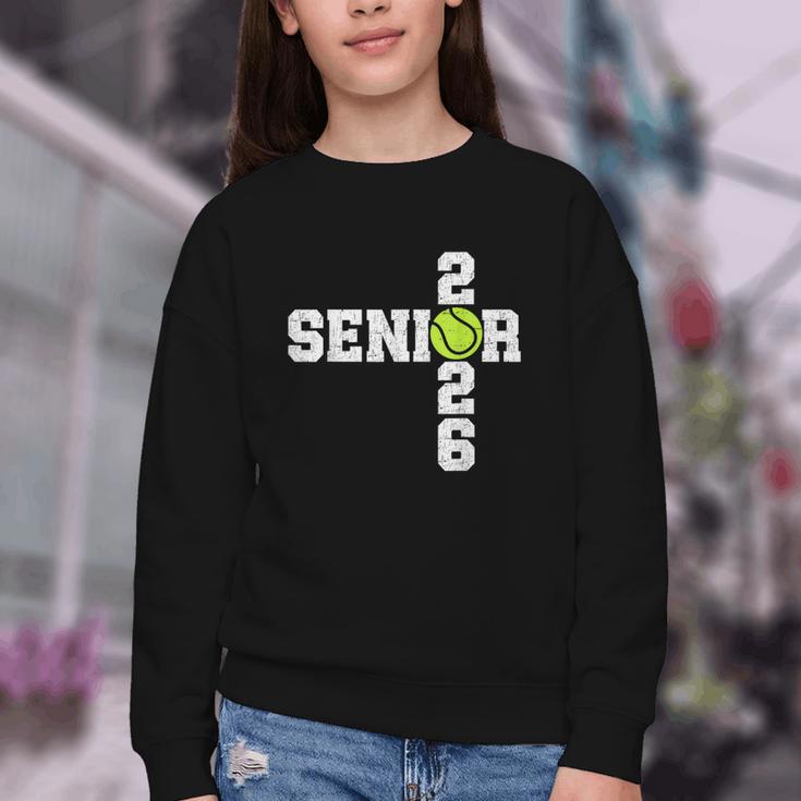 Senior Class Of 2026 Tennis Seniors Back To School 2026 Youth Crewneck Sweatshirt Senior Class Of 2026 Tennis Seniors Back To School 2026 Youth Crewneck Sweatshirt