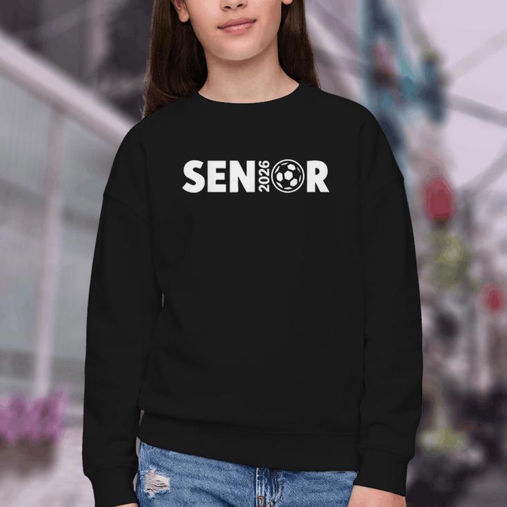 Senior Soccer 2026 Class Of 2026 Graduate Fun Back To School Youth Crewneck Sweatshirt Senior Soccer 2026 Class Of 2026 Graduate Fun Back To School Youth Crewneck Sweatshirt