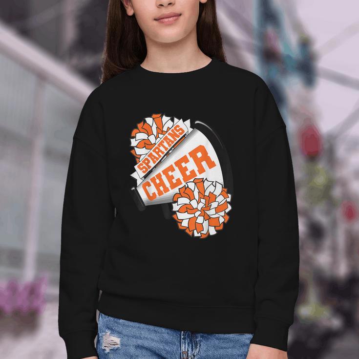 Spartans Cheer Back To School Cheerleading Spirit O Youth Crewneck Sweatshirt Spartans Cheer Back To School Cheerleading Spirit O Youth Crewneck Sweatshirt