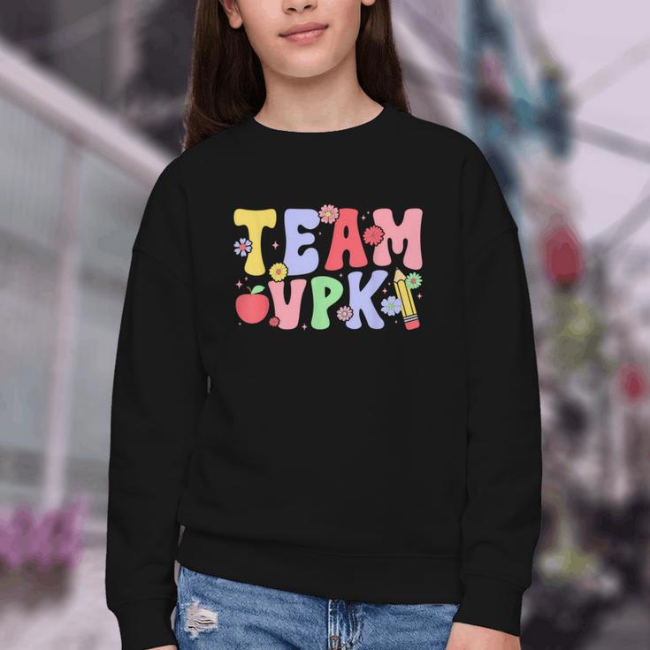 Team VPK First Day Of VPK Back To School VPK Youth Crewneck Sweatshirt Team VPK First Day Of VPK Back To School VPK Youth Crewneck Sweatshirt