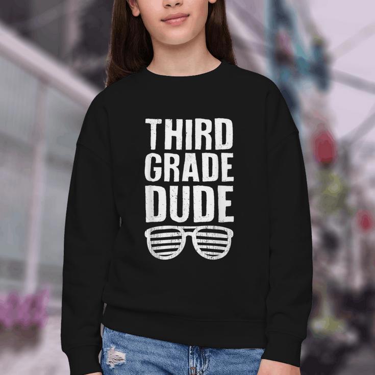 Third Grade Dude First Day Back To School Boys Kids Youth Crewneck Sweatshirt Third Grade Dude First Day Back To School Boys Kids Youth Crewneck Sweatshirt