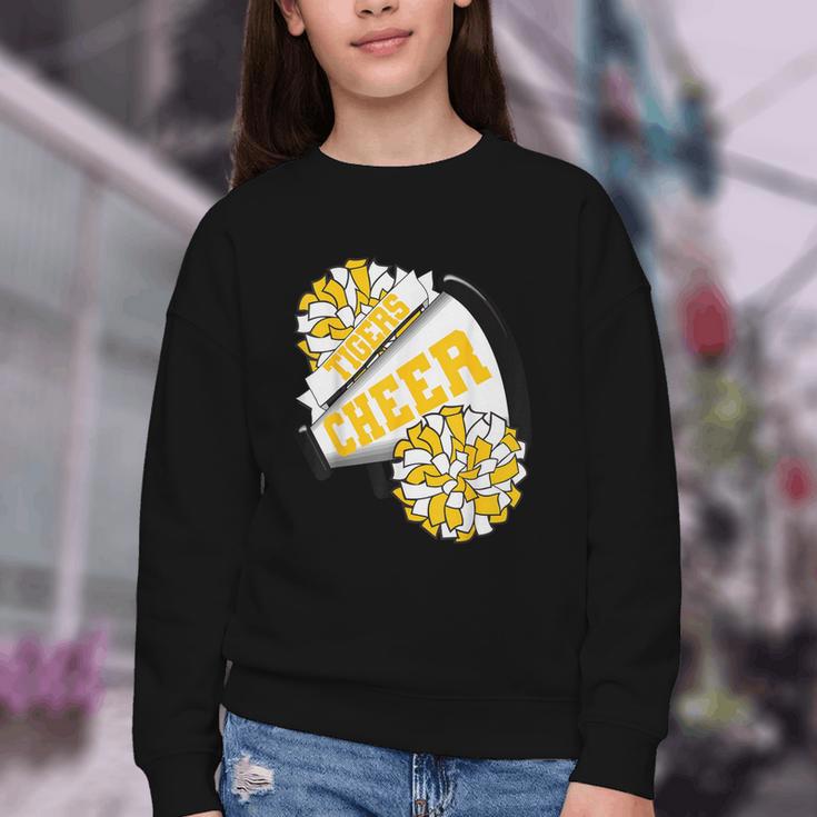 Tigers Cheer Back To School Cheerleading Spirit GY Youth Crewneck Sweatshirt Tigers Cheer Back To School Cheerleading Spirit GY Youth Crewneck Sweatshirt