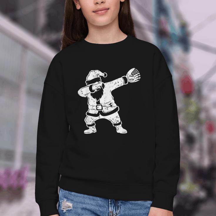 Vintage Dabbing Santa Christmas Baseball Xmas Costume Youth Crewneck Sweatshirt Vintage Dabbing Santa Christmas Baseball Xmas Costume Youth Crewneck Sweatshirt
