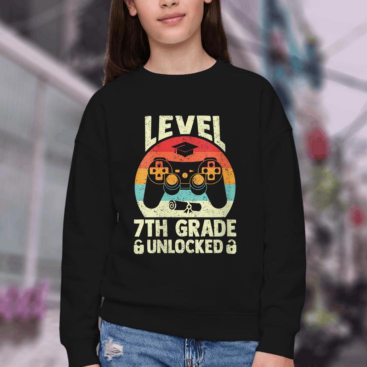 Women's Level 7th Grade Unlocked Back To School 7th Grade Boys Youth Crewneck Sweatshirt Women's Level 7th Grade Unlocked Back To School 7th Grade Boys Youth Crewneck Sweatshirt
