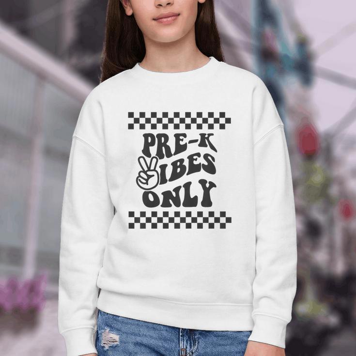 1st Day Of Prek Vibes Only Girls Back To School Pre K Boys Youth Crewneck Sweatshirt 1st Day Of Prek Vibes Only Girls Back To School Pre K Boys Youth Crewneck Sweatshirt