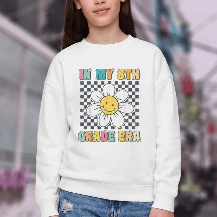 In My 8th Grade Era Retro Groovy Eighth Grade Back To School Youth Crewneck Sweatshirt In My 8th Grade Era Retro Groovy Eighth Grade Back To School Youth Crewneck Sweatshirt