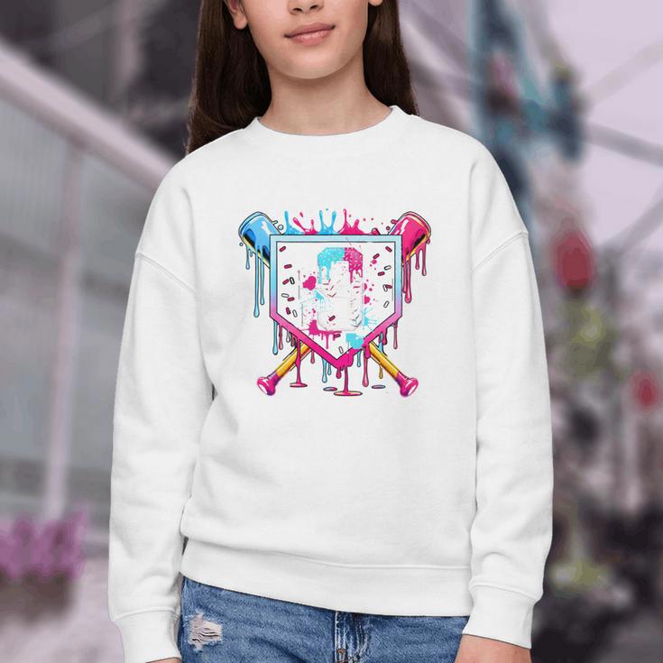 9th Birthday Boys Baseball Ice Cream Drip Boys Baseball Youth Crewneck Sweatshirt 9th Birthday Boys Baseball Ice Cream Drip Boys Baseball Youth Crewneck Sweatshirt