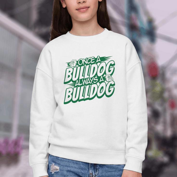 Always A Bulldog Back To School Spirit G Performance Youth Crewneck Sweatshirt Always A Bulldog Back To School Spirit G Performance Youth Crewneck Sweatshirt