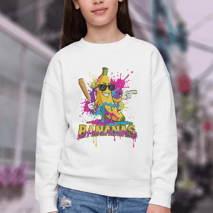 Baseball Banana Splatter Sports Kids Teens Premium Tri-Blend Youth Crewneck Sweatshirt Baseball Banana Splatter Sports Kids Teens Premium Tri-Blend Youth Crewneck Sweatshirt