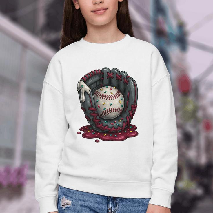 Baseball Drip Team For Boys And Girls Ice Cream Cool Premium Tri-Blend Youth Crewneck Sweatshirt Baseball Drip Team For Boys And Girls Ice Cream Cool Premium Tri-Blend Youth Crewneck Sweatshirt