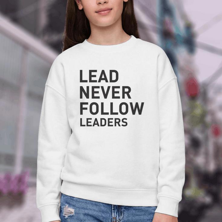 Baseball Lead Never Follow Leaders Team Captain Leadership Premium Tri-Blend Youth Crewneck Sweatshirt Baseball Lead Never Follow Leaders Team Captain Leadership Premium Tri-Blend Youth Crewneck Sweatshirt