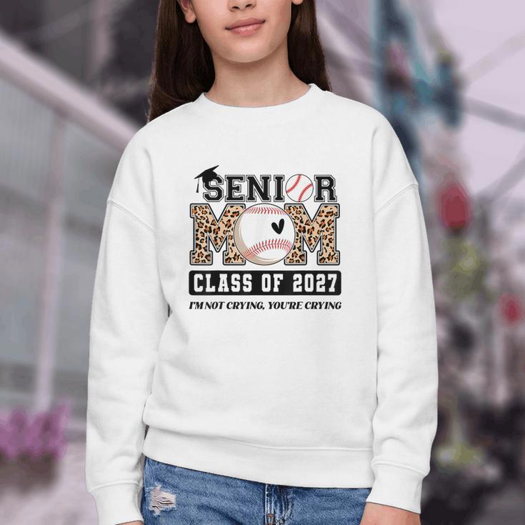 Baseball Senior Class Of 2027 Senior 2027 Graduation Women Youth Crewneck Sweatshirt