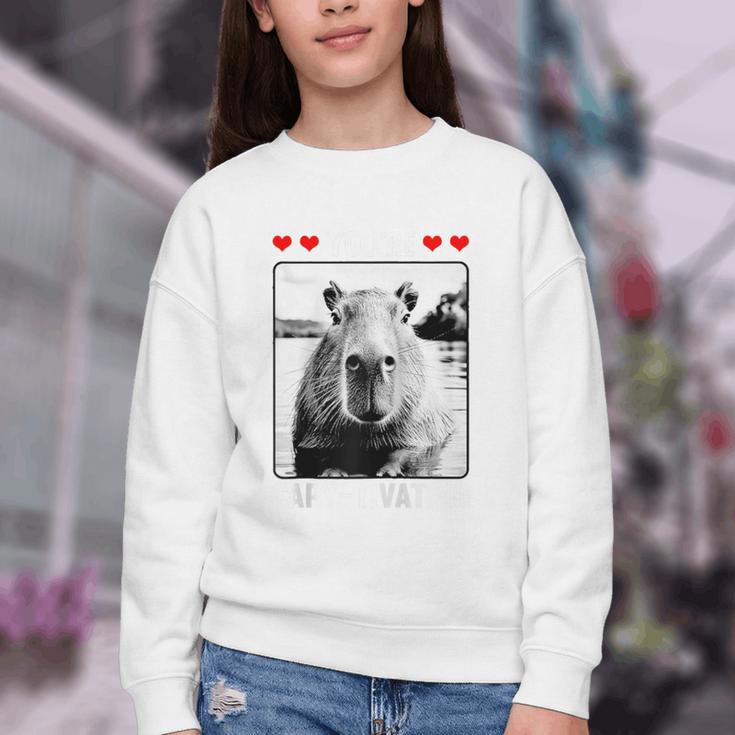Capybara Love Valentines Day Cute Animal Hearts Raglan Baseball Tee Youth Crewneck Sweatshirt Capybara Love Valentines Day Cute Animal Hearts Raglan Baseball Tee Youth Crewneck Sweatshirt