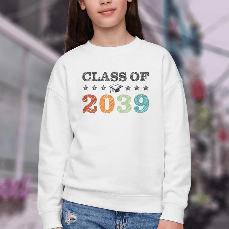 Class Of 2039 Grow With Me Back To School Graduation Youth Crewneck Sweatshirt Class Of 2039 Grow With Me Back To School Graduation Youth Crewneck Sweatshirt