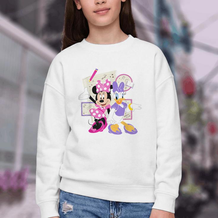 Disney Minnie & Daisy Back To School Best Friends BFFs Youth Crewneck Sweatshirt Disney Minnie & Daisy Back To School Best Friends BFFs Youth Crewneck Sweatshirt
