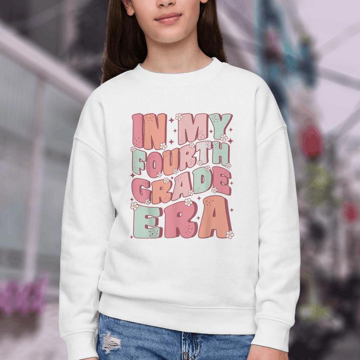 In My Fourth Grade Era Cute Groovy 4th Grade Back To School Youth Crewneck Sweatshirt In My Fourth Grade Era Cute Groovy 4th Grade Back To School Youth Crewneck Sweatshirt