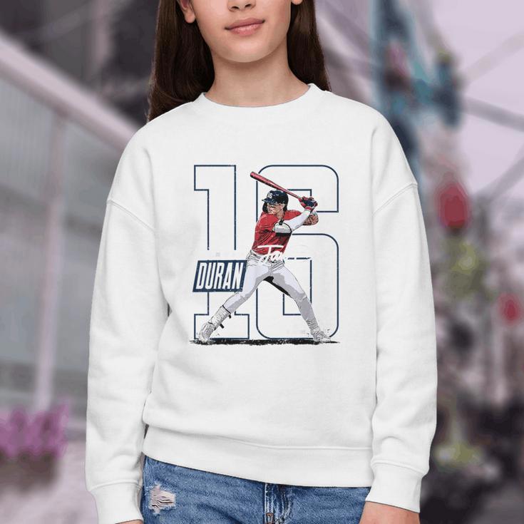 Jarren Duran Boston MLB Baseball Players MLBJDU202M Youth Crewneck Sweatshirt