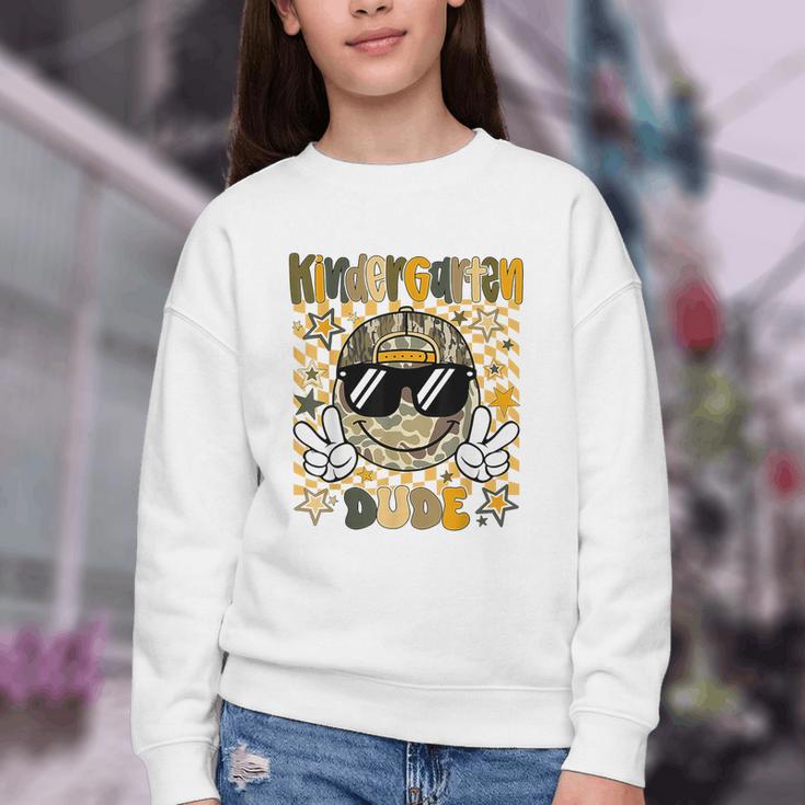 Kindergarten Camo Camouflage Smile Face Back To School Kids Youth Crewneck Sweatshirt Kindergarten Camo Camouflage Smile Face Back To School Kids Youth Crewneck Sweatshirt