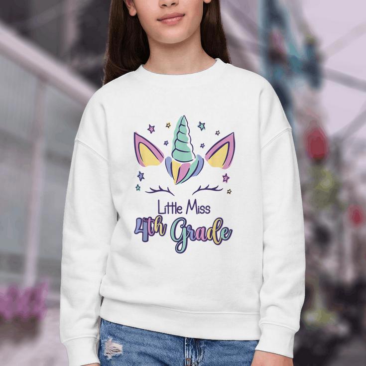 Little Miss Fourth Grade 2026 Back To School 4th Grade Girls Youth Crewneck Sweatshirt Little Miss Fourth Grade 2026 Back To School 4th Grade Girls Youth Crewneck Sweatshirt