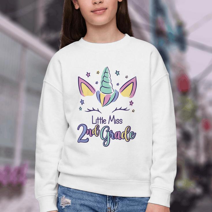 Little Miss Second Grade 2025 2nd Grade Back To School Youth Crewneck Sweatshirt Little Miss Second Grade 2025 2nd Grade Back To School Youth Crewneck Sweatshirt