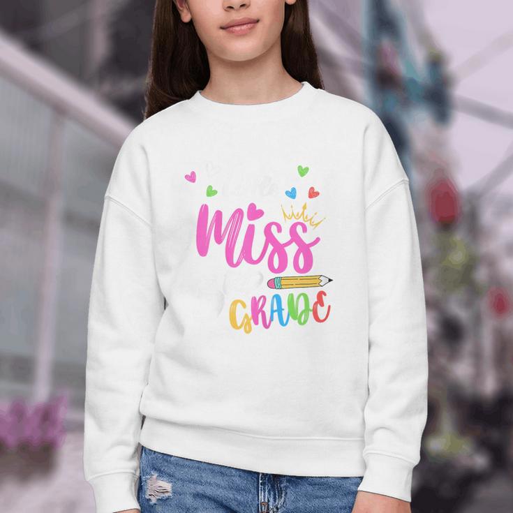 Little Misss Third Grade Back To School 3rd Grader Girl Youth Crewneck Sweatshirt Little Misss Third Grade Back To School 3rd Grader Girl Youth Crewneck Sweatshirt