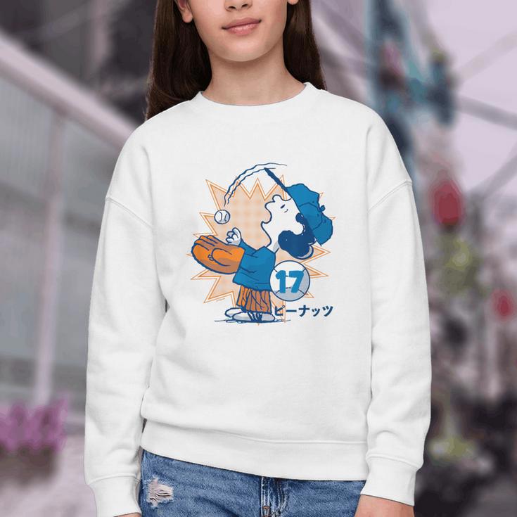 Lucy Van Pelt Baseball Catch Youth Crewneck Sweatshirt