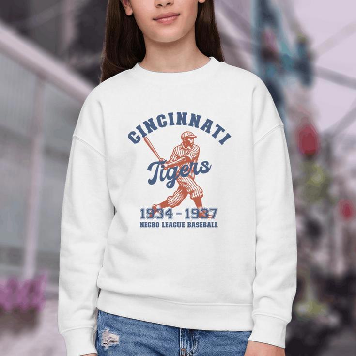 Negro League Baseball History Month Cincinnati Ohio Youth Crewneck Sweatshirt Negro League Baseball History Month Cincinnati Ohio Youth Crewneck Sweatshirt