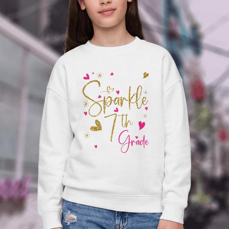 Ready To Sparkle 7th Grade Back To School For Girls Performance Youth Crewneck Sweatshirt Ready To Sparkle 7th Grade Back To School For Girls Performance Youth Crewneck Sweatshirt