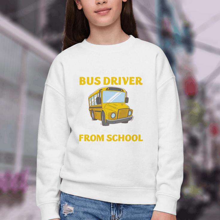 School Bus Driver Kindness Humor Back To School Quote Premium Tri-Blend Youth Crewneck Sweatshirt