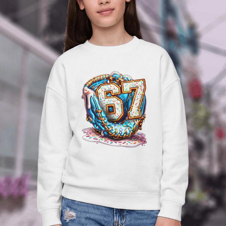 Six Seven Baseball Lifestyle 67 Meme Gen Alpha Slang Premium Tri-Blend Youth Crewneck Sweatshirt Six Seven Baseball Lifestyle 67 Meme Gen Alpha Slang Premium Tri-Blend Youth Crewneck Sweatshirt