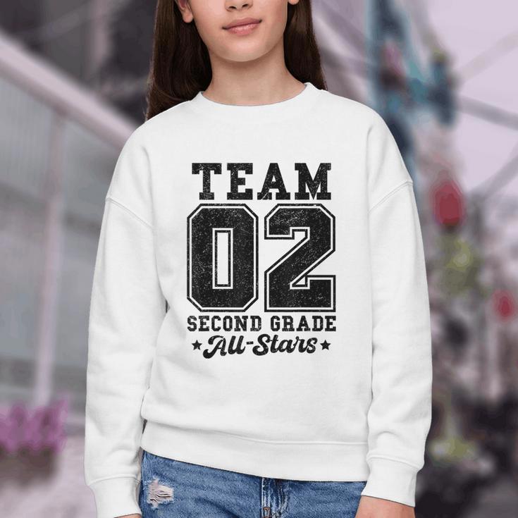 Team 2nd Grade All-Stars Back To School Sports Jersey Youth Crewneck Sweatshirt Team 2nd Grade All-Stars Back To School Sports Jersey Youth Crewneck Sweatshirt