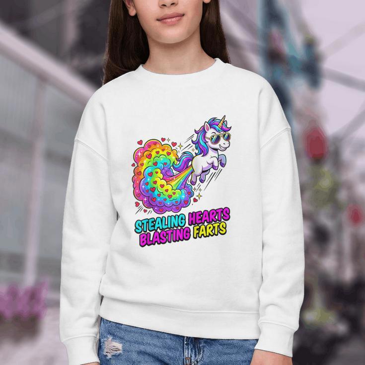 Unicorn Fart Valentine Stealing Hearts Blasting Farts Raglan Baseball Tee Youth Crewneck Sweatshirt Unicorn Fart Valentine Stealing Hearts Blasting Farts Raglan Baseball Tee Youth Crewneck Sweatshirt