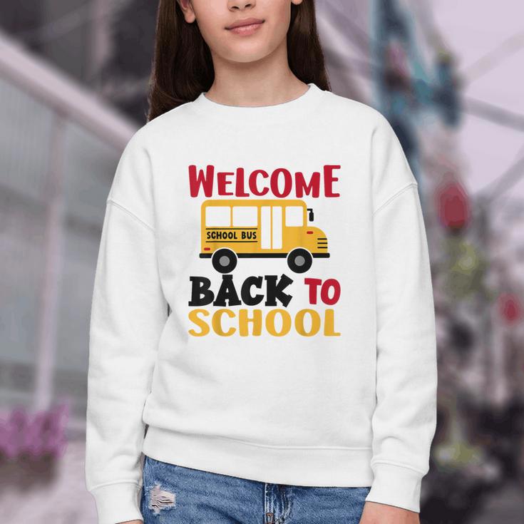 Welcome Back To School For Bus Drivers First Day Of School Youth Crewneck Sweatshirt Welcome Back To School For Bus Drivers First Day Of School Youth Crewneck Sweatshirt